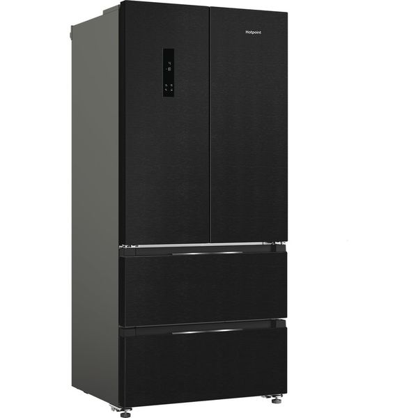 Hotpoint Side-by-Side Freestanding HPG2 6513 XK5E ARC 764 Manhattan Gray Perspective