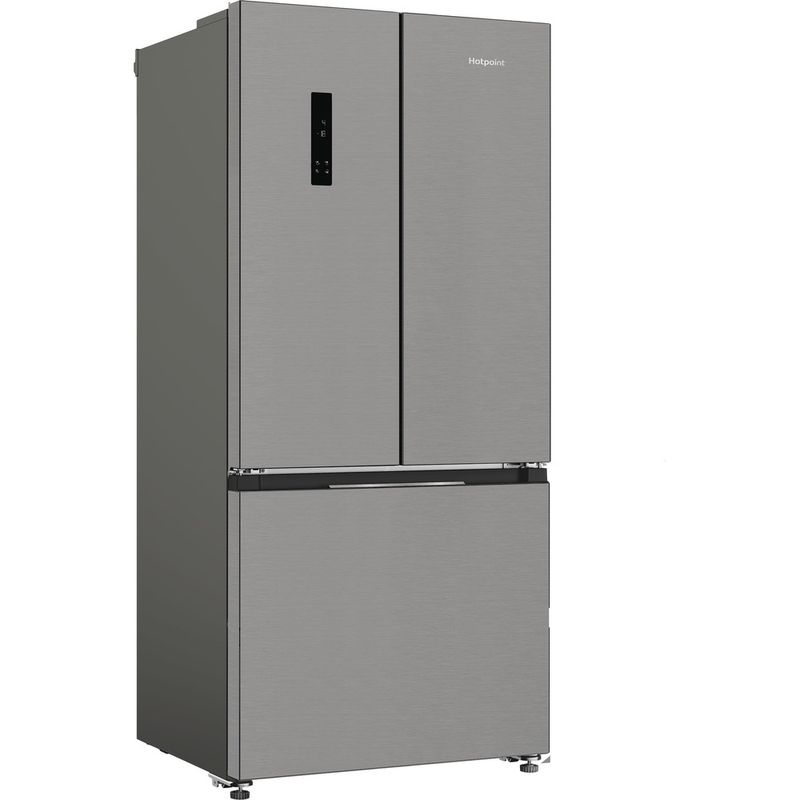 Hotpoint Side-by-Side Freestanding HPG2 6513 XBR4UK Inox Perspective