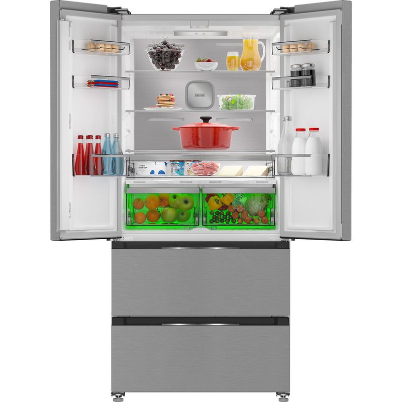 Hotpoint Side-by-Side Freestanding HPG2 6513 XBR4UK Inox Lifestyle frontal open