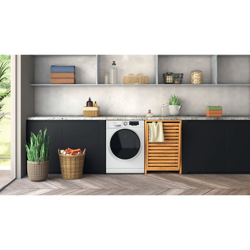Hotpoint-Washer-dryer-Freestanding-NDD-11748-DA-UK-White-Front-loader-Lifestyle-frontal