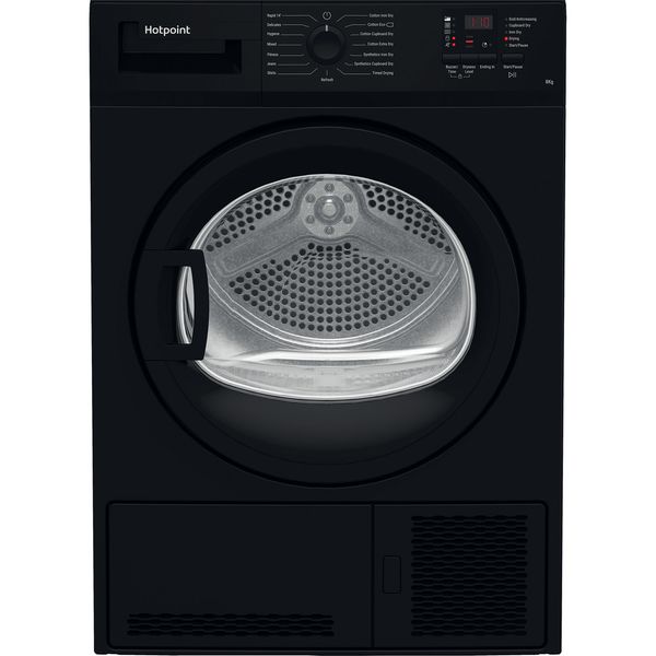 Hotpoint Dryer C HD C82 BBGD UK Black Frontal