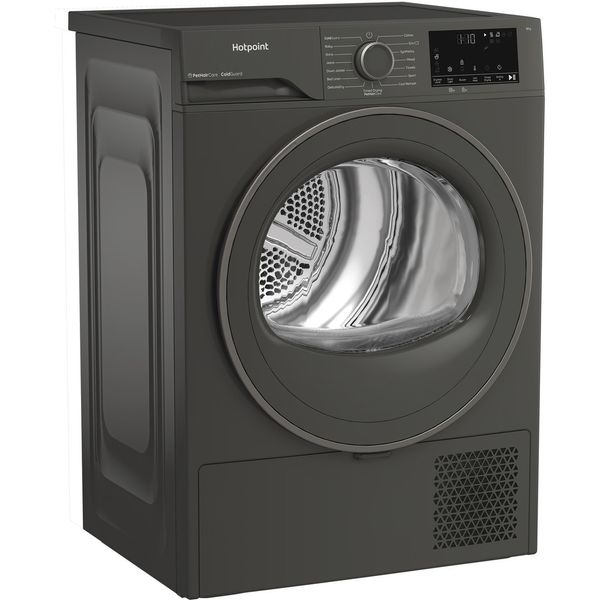 Hotpoint Dryer C HSD 82M GG UK Manhattan Gray Perspective