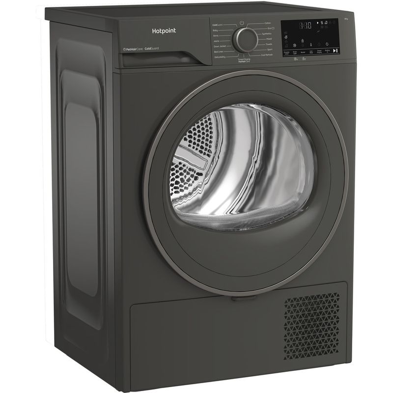 Hotpoint-Dryer-C-HSD-82M-GG-UK-Dark-Grey-Perspective