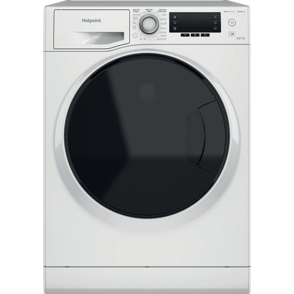 Hotpoint Washer dryer Freestanding NDD 10748 DA UK White Front loader Frontal