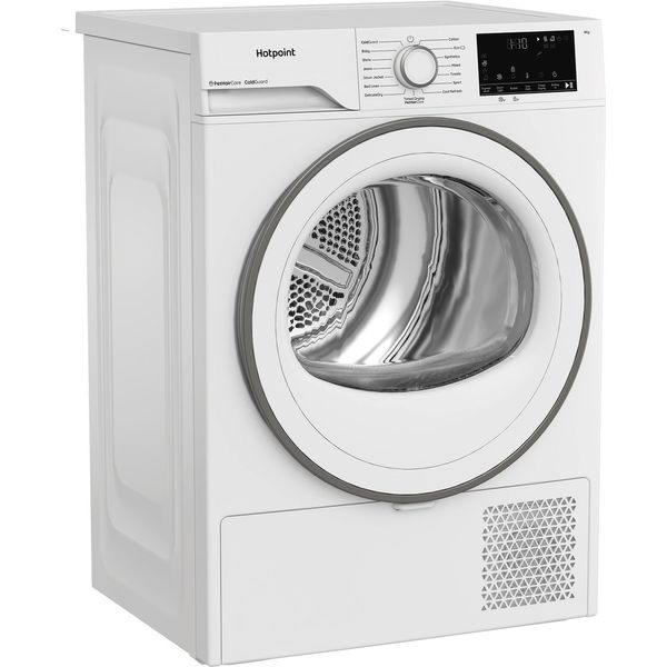 Hotpoint Dryer C HSD 82M WW UK White Perspective