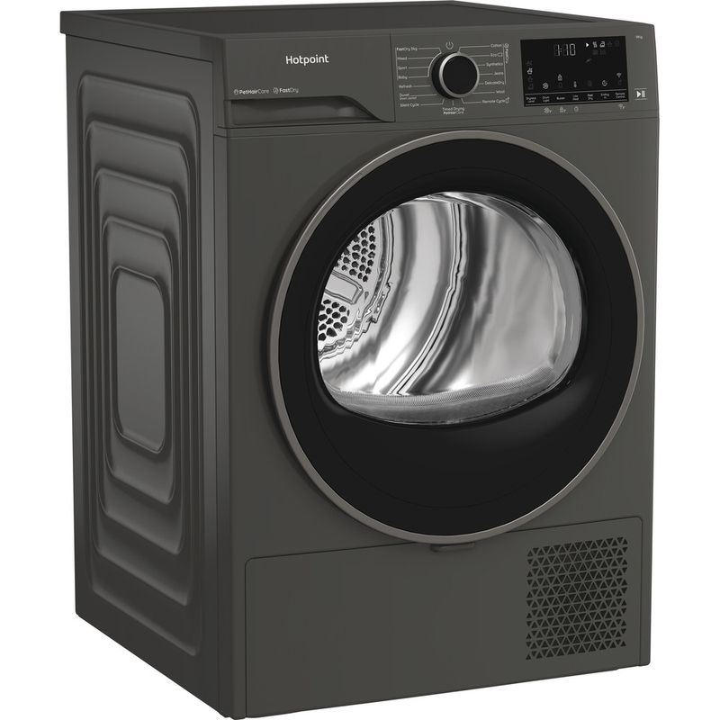 Hotpoint Dryer C HD 94M GBS UK Manhattan Grey Perspective