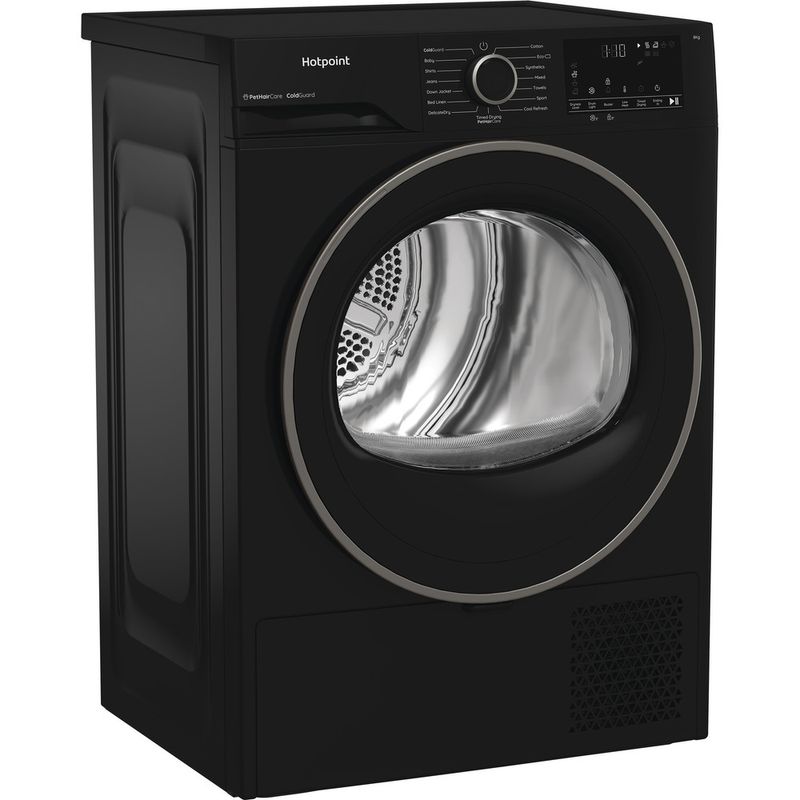 Hotpoint-Dryer-C-HSD-82M-BB-UK-Black-Perspective