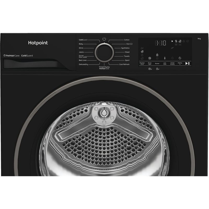 Hotpoint-Dryer-C-HD-93M-BB-UK-Black-Control-panel