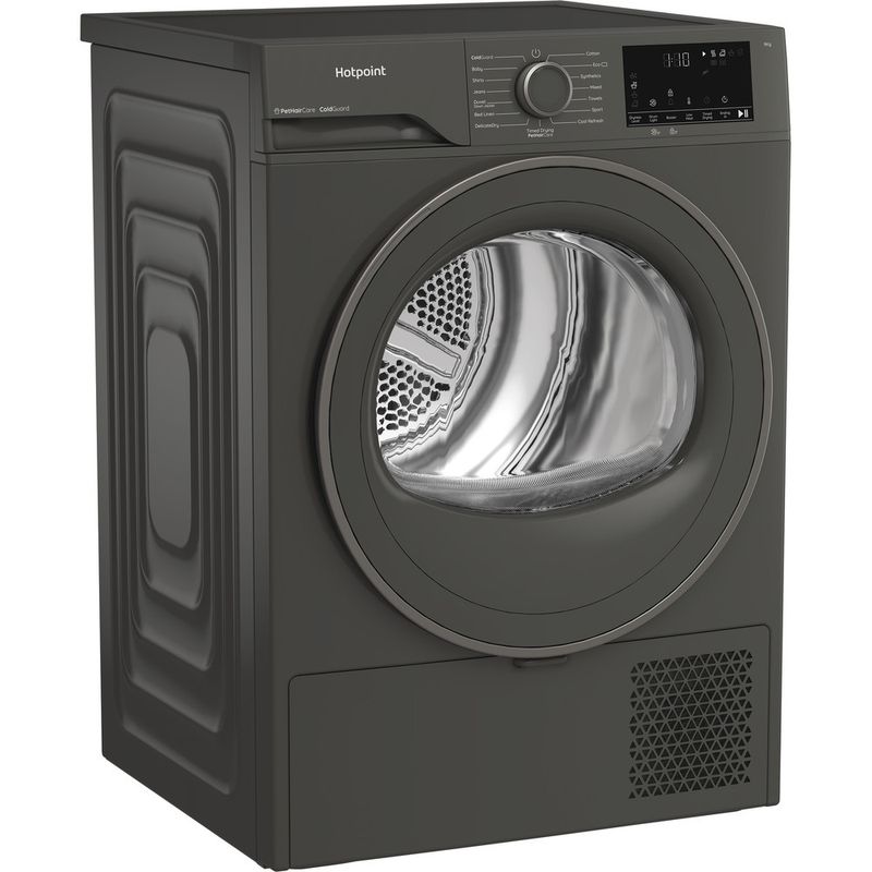 Hotpoint-Dryer-C-HD-93M-GG-UK-Dark-Grey-Perspective