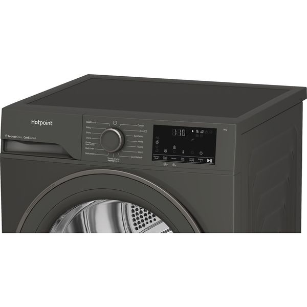 Hotpoint Dryer C HD 93M GG UK Manhattan Gray Lifestyle control panel