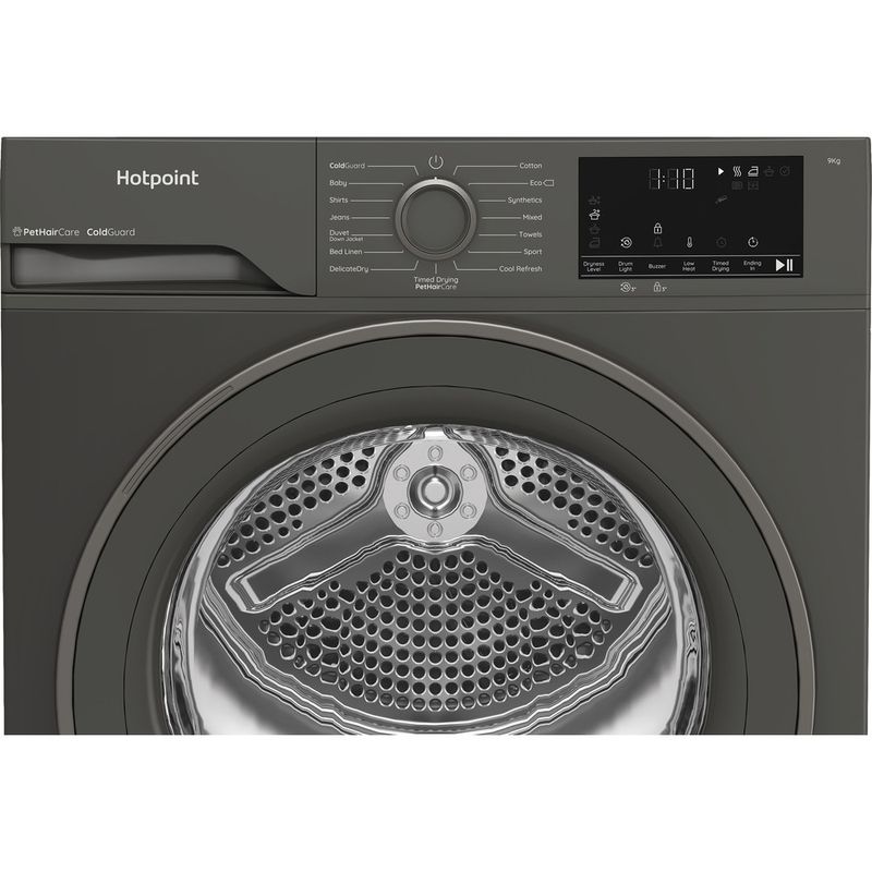 Hotpoint-Dryer-C-HD-93M-GG-UK-Dark-Grey-Control-panel
