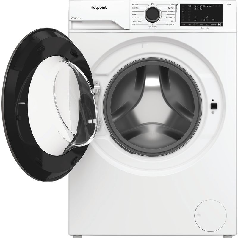 Hotpoint-Washing-machine-Freestanding-HB-103-CARE-UK-White-Front-loader-A-Frontal-open