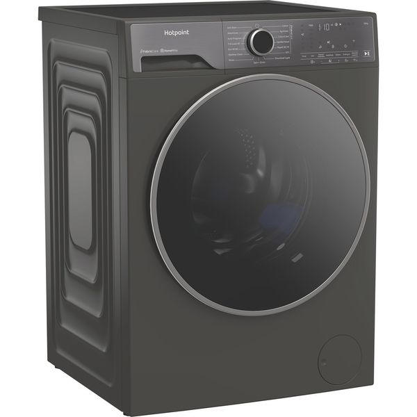 Hotpoint Washing machine Freestanding HP 105GA CARE UK Manhattan Grey Front loader A Perspective
