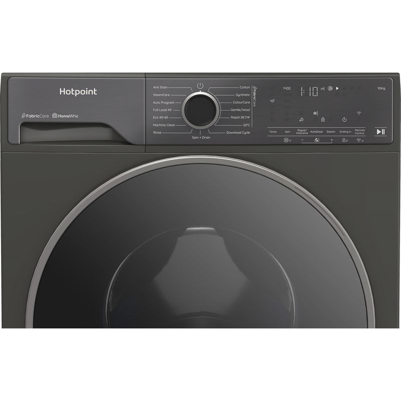 Hotpoint-Washing-machine-Freestanding-HP-105GA-CARE-UK-Manhattan-Grey-Front-loader-A-Control-panel