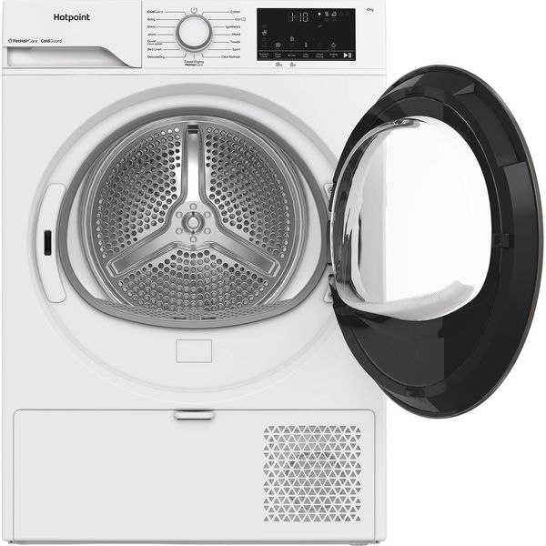Hotpoint-Dryer-C-HD-103M-WW-UK-White-Frontal-open