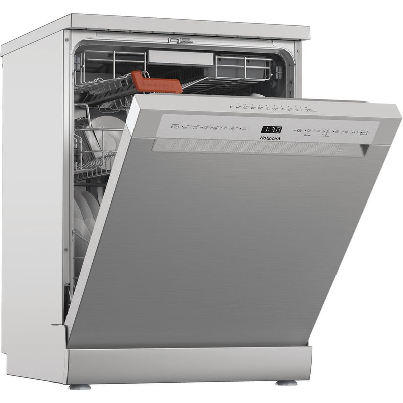 Hotpoint-Dishwasher-Freestanding-H8F-HS61X-UK-Freestanding-A-Perspective-open