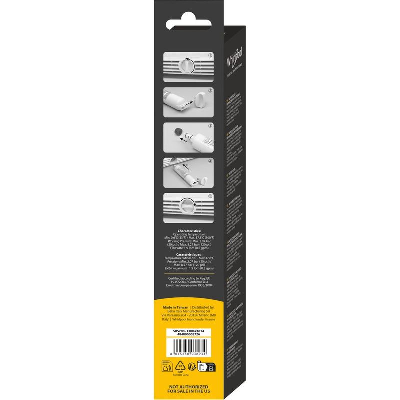 Whirlpool COOLING KIT2WF Back / Lateral