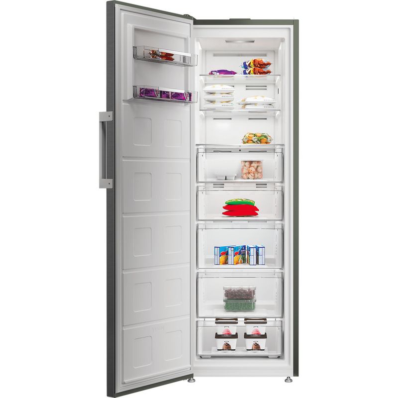 Hotpoint-Freezer-Freestanding-HPMFF-6312-XBR4UK-ARC-764-Manhattan-Gray-Lifestyle-frontal-open