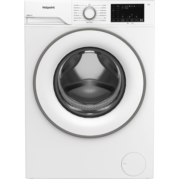Hotpoint-Washing-machine-Freestanding-H-101-ANTI-STAIN-UK-White-Front-loader-A-Frontal
