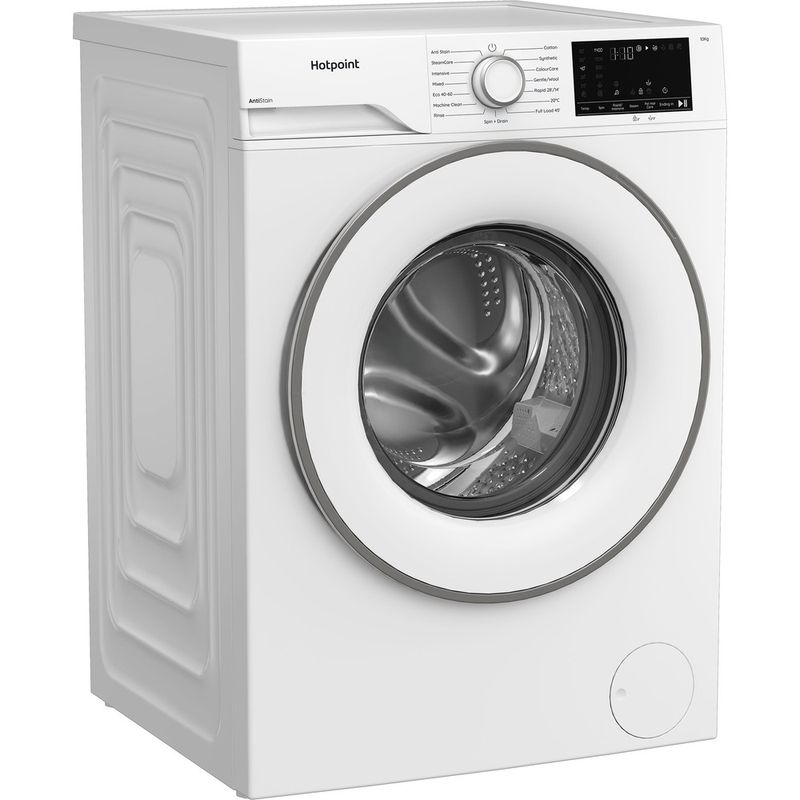Hotpoint-Washing-machine-Freestanding-H-101-ANTI-STAIN-UK-White-Front-loader-A-Perspective