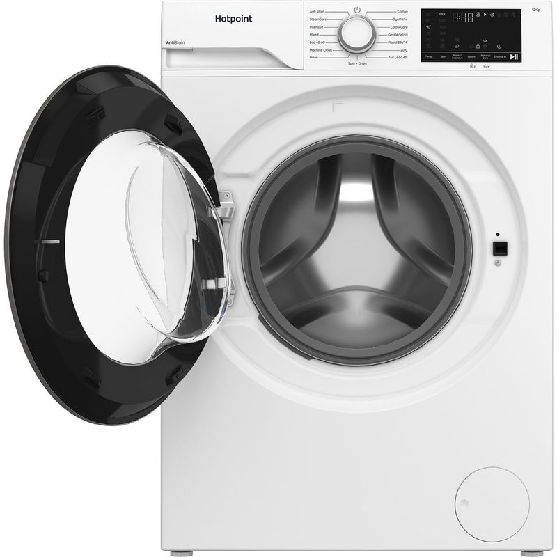 Hotpoint-Washing-machine-Freestanding-H-101-ANTI-STAIN-UK-White-Front-loader-A-Frontal-open
