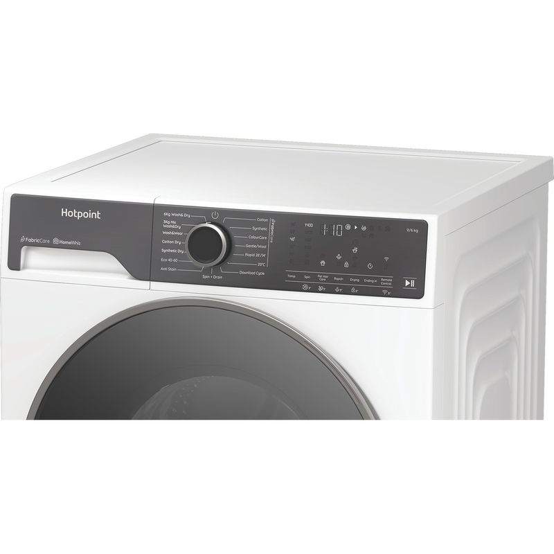 Hotpoint-Washer-dryer-Freestanding-HPD-9693-CARE-UK-White-Front-loader-Lifestyle-control-panel