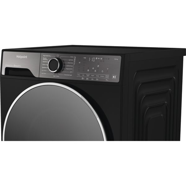 Hotpoint-Washer-dryer-Freestanding-HPD-9693B-CARE-UK-Piano-Black-Front-loader-Lifestyle-control-panel