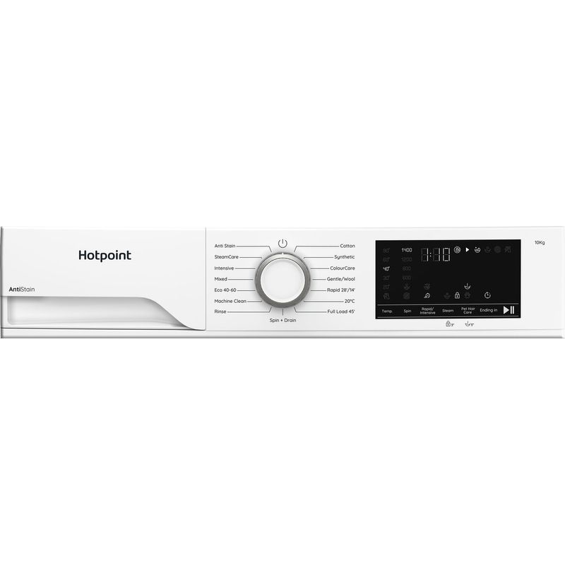 Hotpoint-Washing-machine-Freestanding-H-101-ANTI-STAIN-UK-White-Front-loader-A-Program
