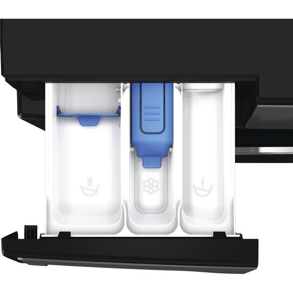 Hotpoint-Washer-dryer-Freestanding-HPD-9693B-CARE-UK-Piano-Black-Front-loader-Drawer