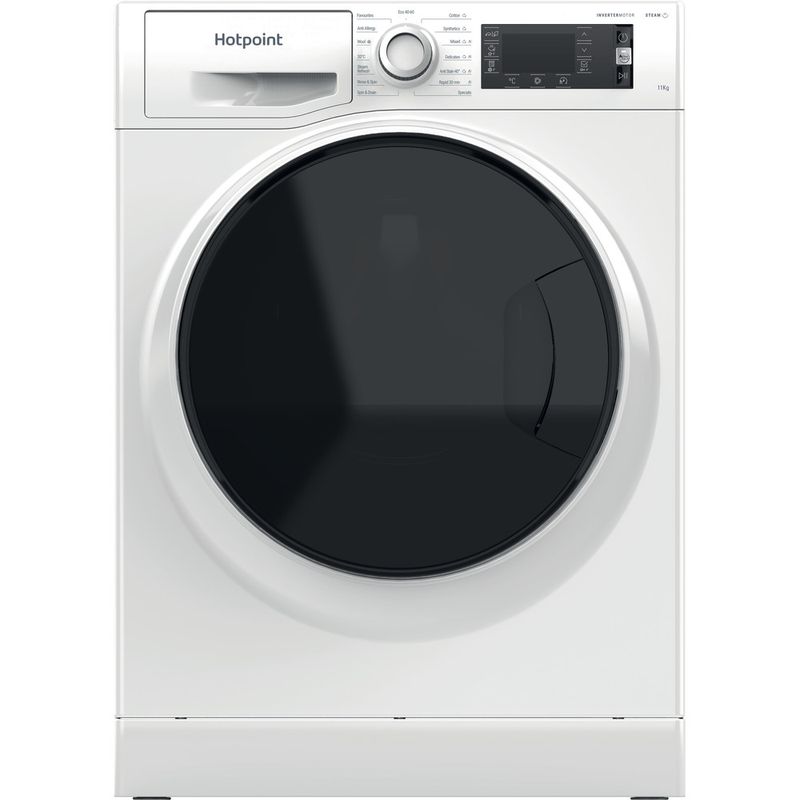 Hotpoint-Washing-machine-Freestanding-NLCD-1148-WD-A-UK-White-Front-loader-A-Frontal