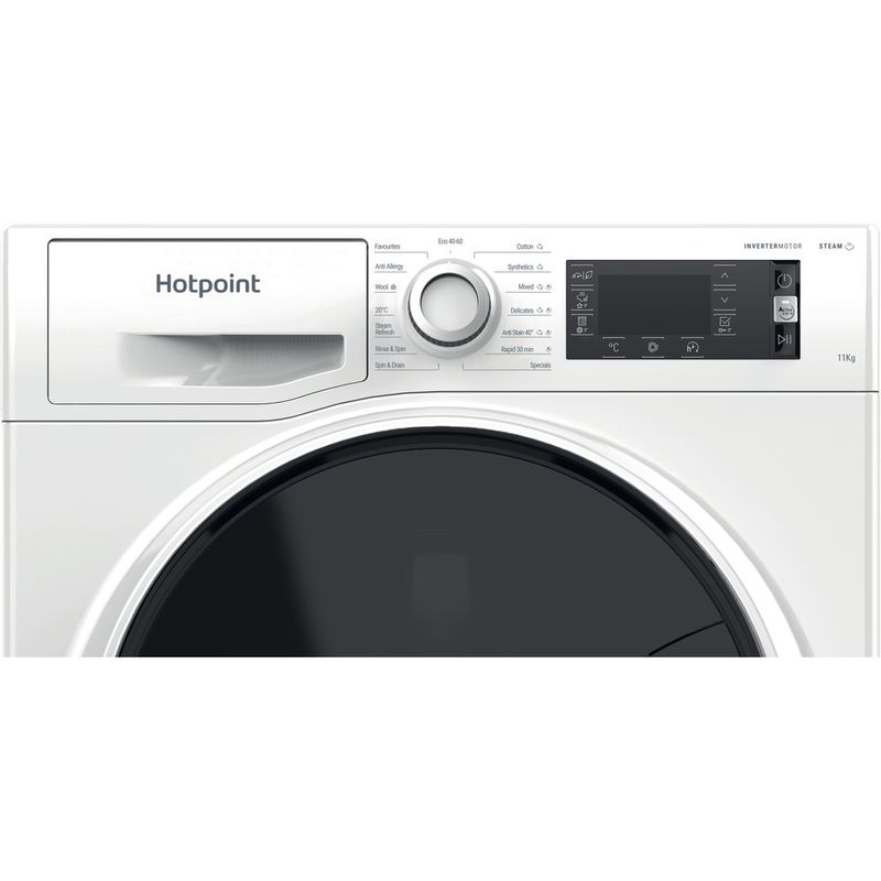 Hotpoint-Washing-machine-Freestanding-NLCD-1148-WD-A-UK-White-Front-loader-A-Control-panel