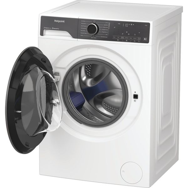 Hotpoint Washing machine Freestanding HP 124A CARE UK White Front loader A Perspective open