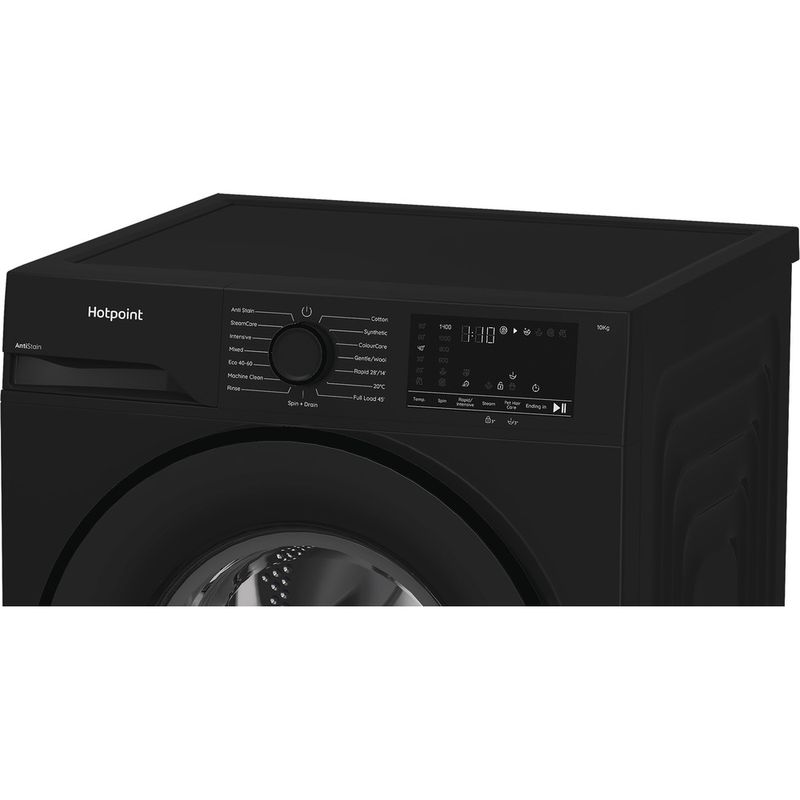 Hotpoint-Washing-machine-Freestanding-H-101B-ANTI-STAIN-UK-Black-Front-loader-A-Lifestyle-control-panel
