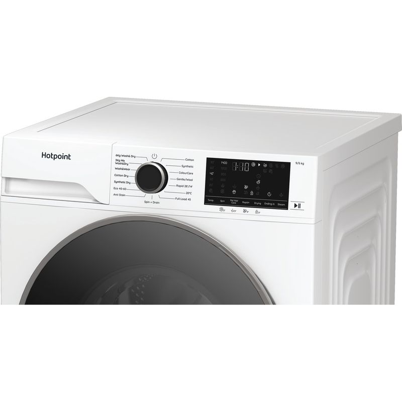 Hotpoint-Washer-dryer-Freestanding-HBD-9681-ANTI-STAIN-UK-White-Front-loader-Lifestyle-control-panel