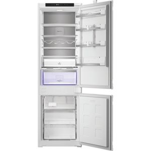 Hotpoint Fridge Freezer Built-in HPK2 5293 B5UK Zinc Metal 2 doors Frontal open