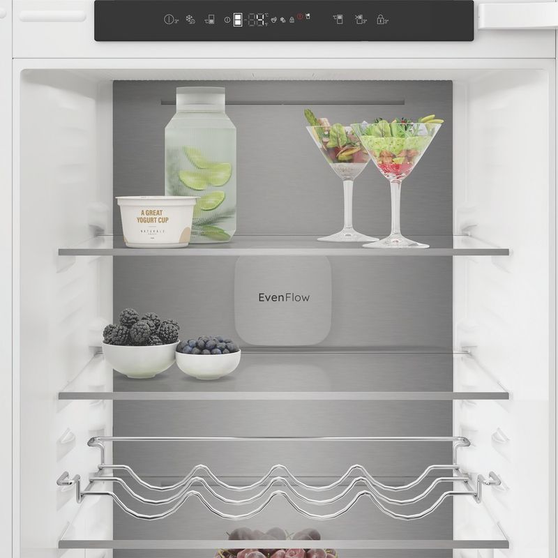 Hotpoint-Fridge-Freezer-Built-in-HPK2-5293-B5UK-Zinc-Metal-2-doors-Lifestyle-control-panel