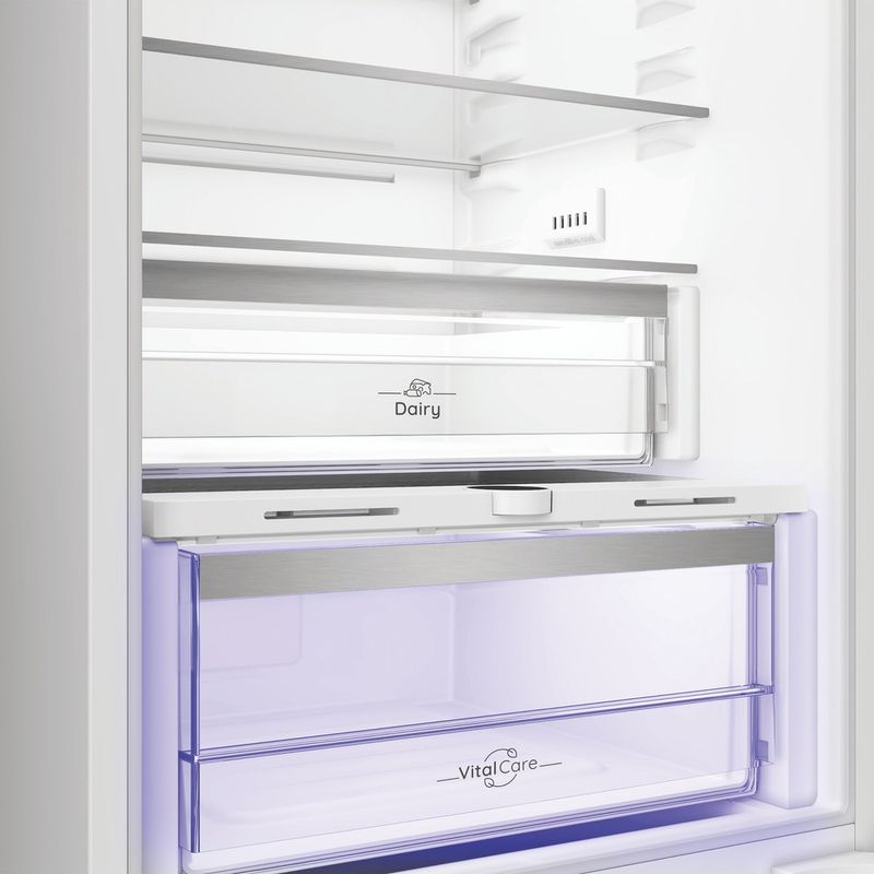 Hotpoint-Fridge-Freezer-Built-in-HPK2-5293-B5UK-Zinc-Metal-2-doors-Drawer