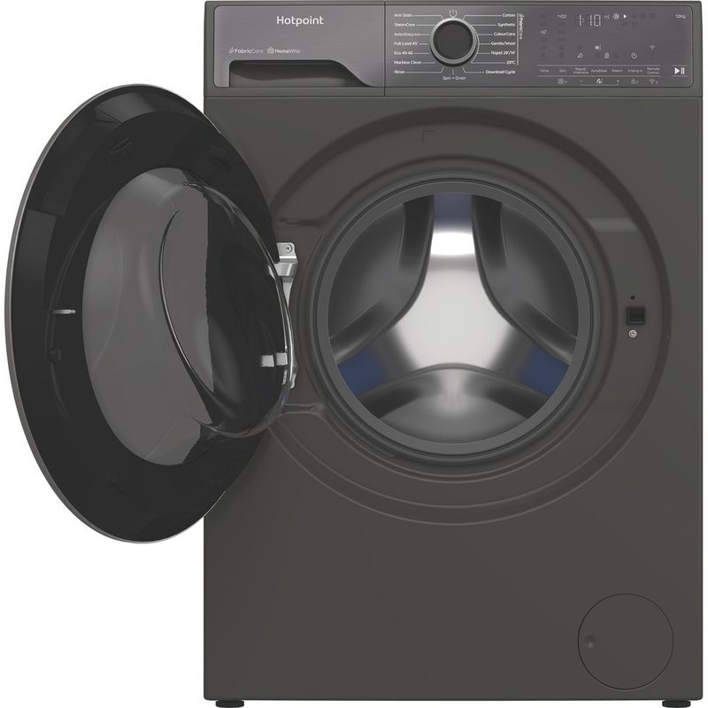 Hotpoint Washing machine Freestanding HP 124GA CARE UK Manhattan Grey Front loader A Frontal open