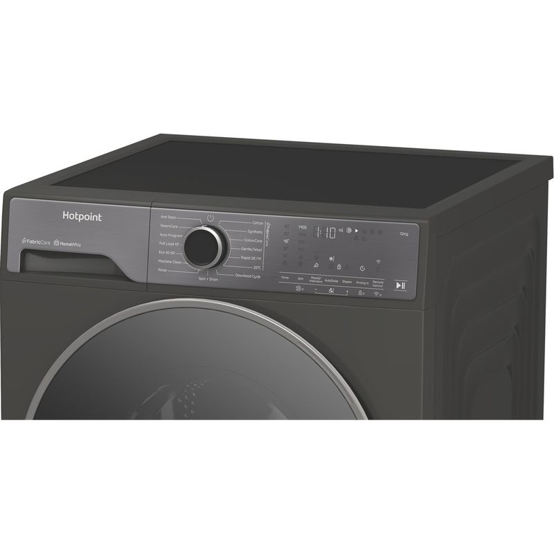 Hotpoint Washing machine Freestanding HP 124GA CARE UK Manhattan Grey Front loader A Lifestyle control panel