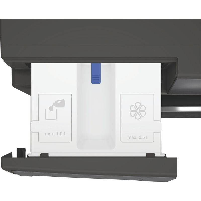 Hotpoint Washing machine Freestanding HP 124GA CARE UK Manhattan Grey Front loader A Drawer