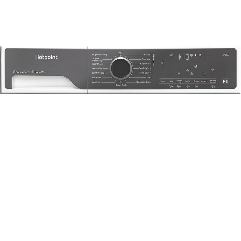 Hotpoint-Washer-dryer-Freestanding-HPD-1093-CARE-UK-White-Front-loader-Program