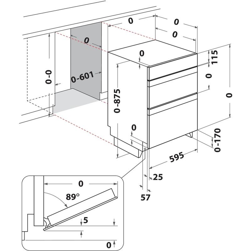 Hotpoint-Double-oven-DUH-10D-B-Black-A-Technical-drawing