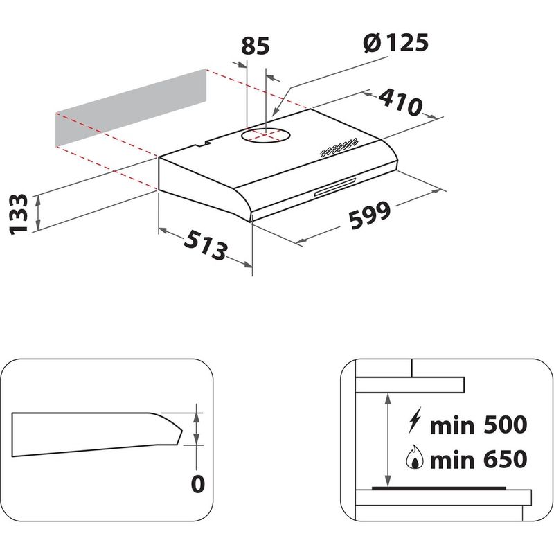 Hotpoint-HOOD-Built-in-PSLMO-65F-LS-K-Black-Built-in-Mechanical-Technical-drawing
