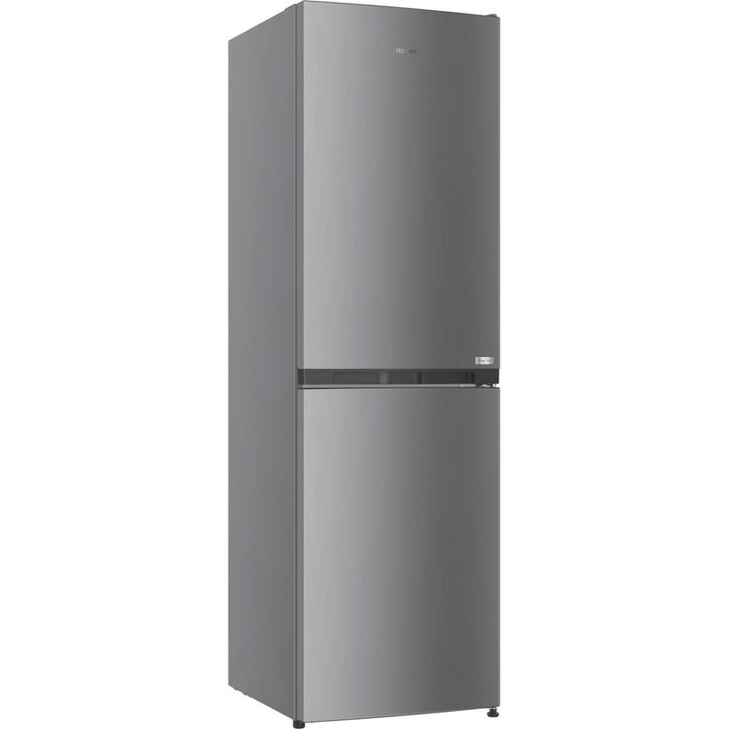 Hotpoint Fridge Freezer Freestanding HPKF 3241 XP4UK Silver 2 doors Perspective