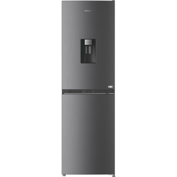 Hotpoint-Fridge-Freezer-Freestanding-HPKF-3241W-XP4UK-Silver-2-doors-Frontal