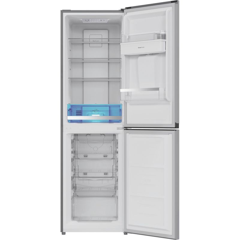 Hotpoint Fridge Freezer Freestanding HPKF 3242W XP5UK Silver 2 doors Frontal open