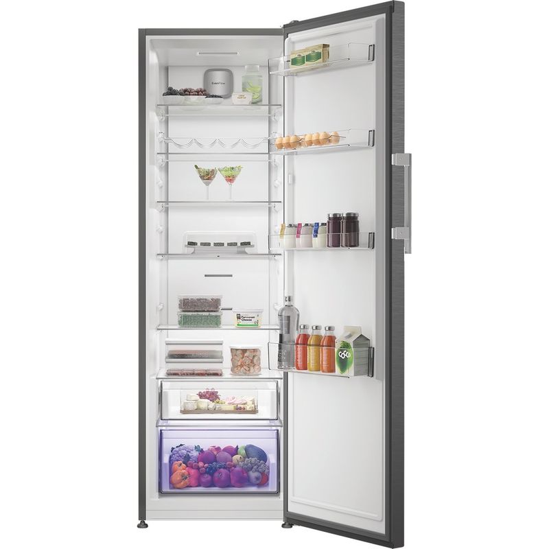 Hotpoint-Refrigerator-Freestanding-HPMLF-6442-XBR4UK-ARC-764-Manhattan-Gray-Lifestyle-frontal-open