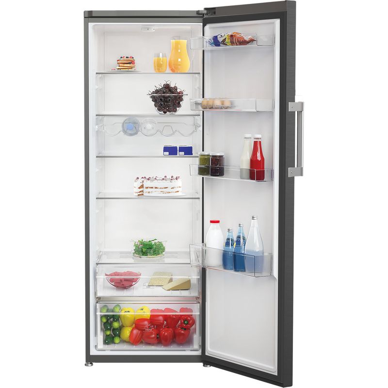 Hotpoint-Refrigerator-Freestanding-HPMLS-1411-XBR4UK-ARC-764-Manhattan-Gray-Lifestyle-frontal-open