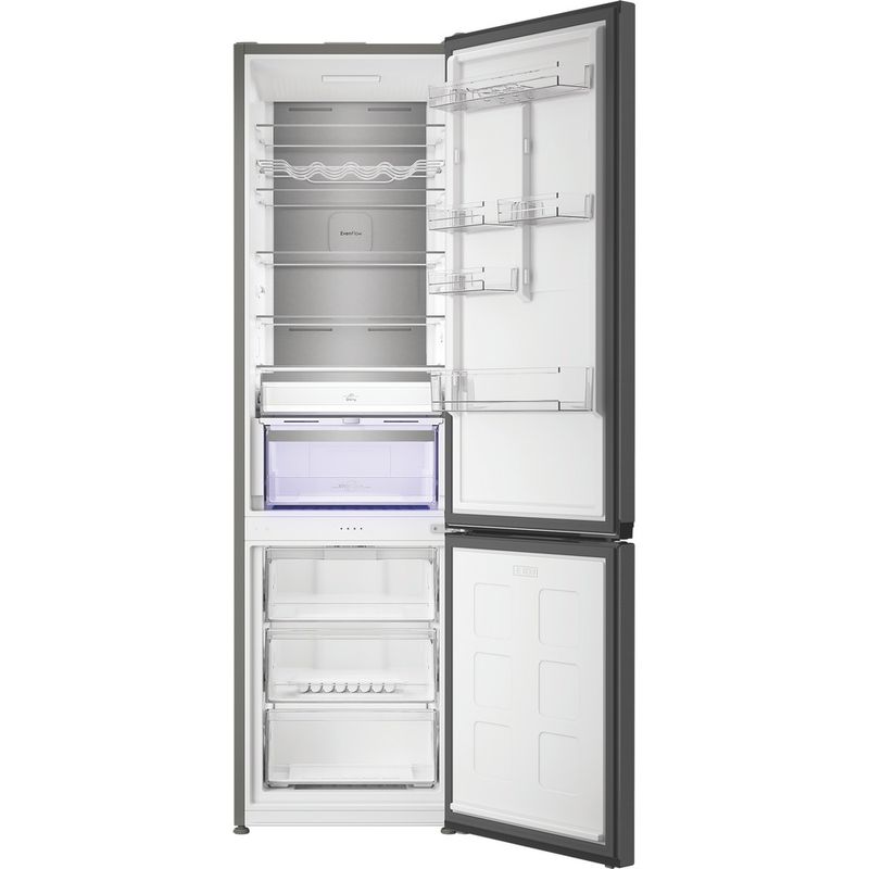 Hotpoint Fridge Freezer Freestanding HPK 26413 XR6UKE ARC 764 Manhattan Gray 2 doors Frontal open