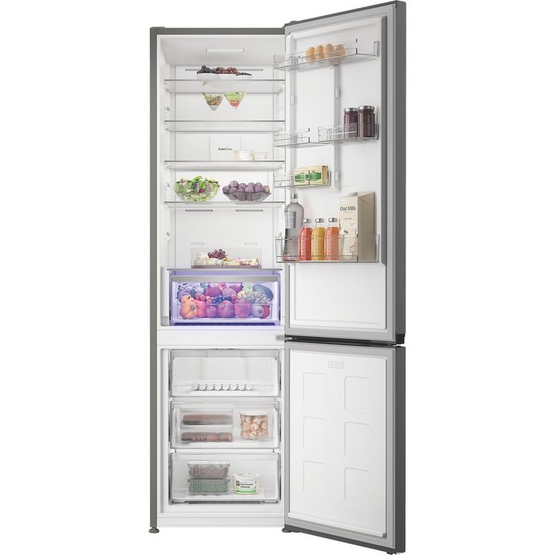 Hotpoint Fridge Freezer Freestanding HPK 26411 XP4UK ARC 764 Manhattan Gray 2 doors Lifestyle frontal open